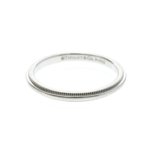 54 Tiffany & Co. Classic Milgrain - Alliance en platine 58 Facettes vkopez12ke