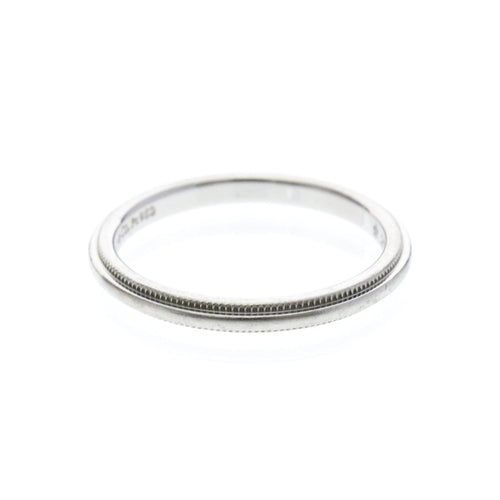 54 Tiffany & Co. Classic Milgrain - Alliance en platine 58 Facettes vkopez12ke