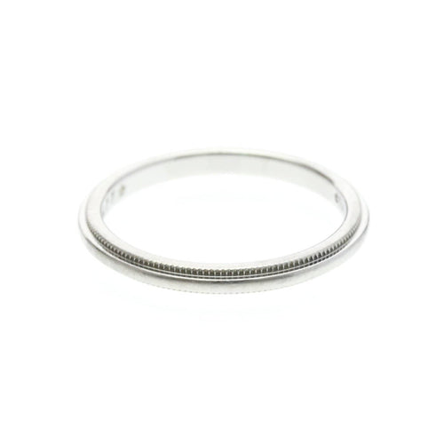 54 Tiffany & Co. Classic Milgrain - Alliance en platine 58 Facettes vkopez12ke