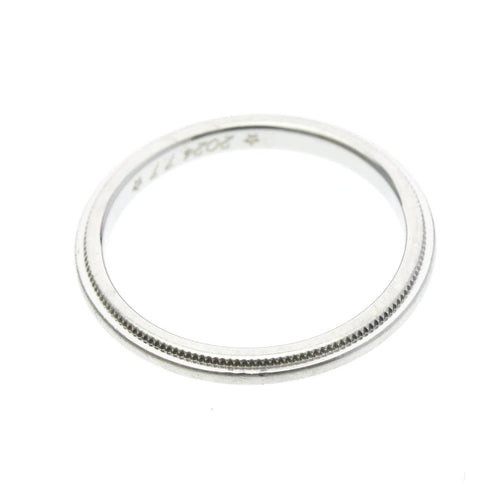 54 Tiffany & Co. Classic Milgrain - Alliance en platine 58 Facettes vkopez12ke