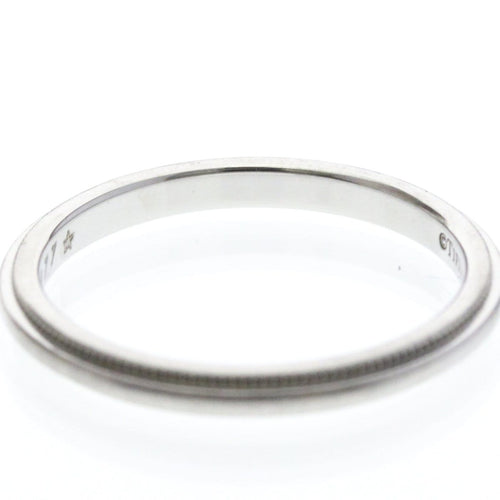 54 Tiffany & Co. Classic Milgrain - Alliance en platine 58 Facettes vkopez12ke