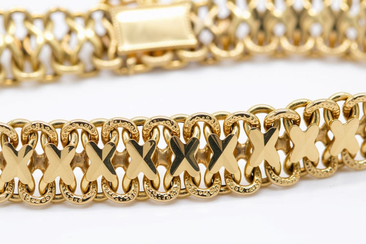 Bracelet Bracelet maille fantaisie en or jaune 18K 58 Facettes BRA-1108-01