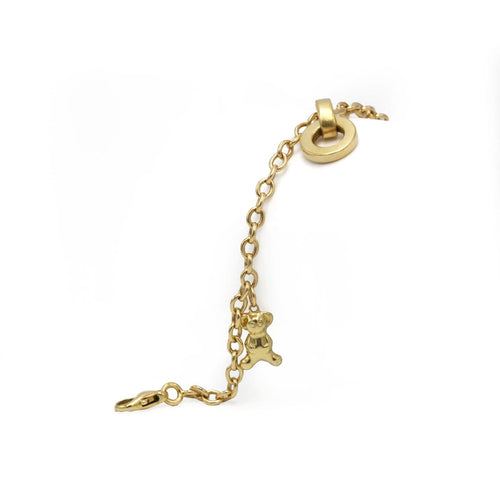Bracelet trois charms en or jaune 58 Facettes 260207R