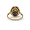 51.5 Art Déco - Bague en or jaune, platine, diamants et saphirs 58 Facettes 26208R