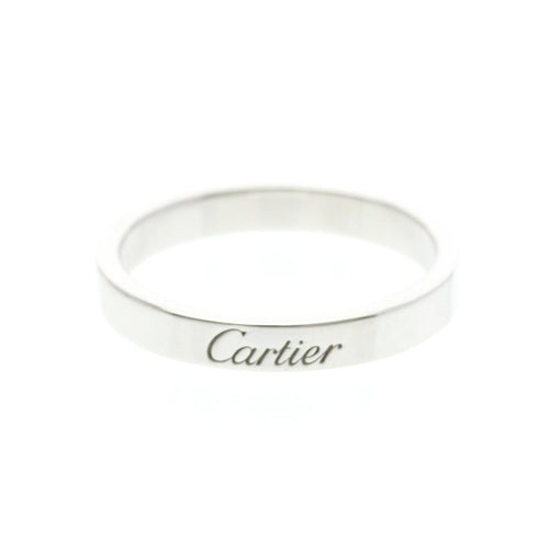 56 Cartier C de Cartier - Alliance en platine 58 Facettes pykdngljl4