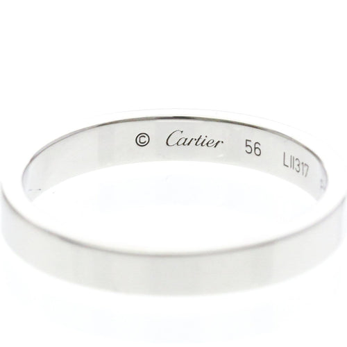 56 Cartier C de Cartier - Alliance en platine 58 Facettes pykdngljl4