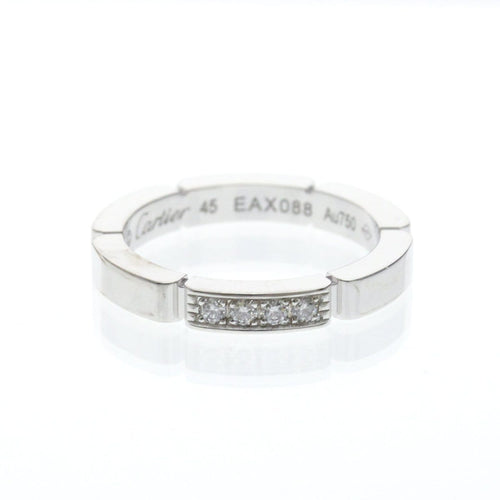 45 Cartier Maillon Panthère - Bague en or blanc et 4 diamants 58 Facettes ydg41fk9js
