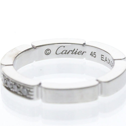 45 Cartier Maillon Panthère - Bague en or blanc et 4 diamants 58 Facettes ydg41fk9js