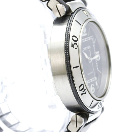 Cartier Pasha Seatimer - Montre automatique en acier et caoutchouc 58 Facettes hgt8qyqlqr