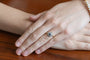 58.5 Bague ancienne en or jaune, argent, saphirs synthétiques et diamants 58 Facettes 13530
