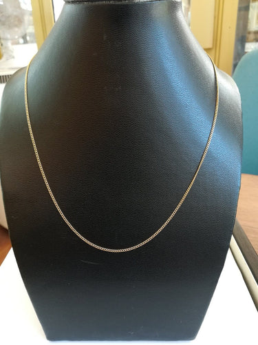 Chaîne - Collier maille gourmette en or jaune 58 Facettes CHA 002