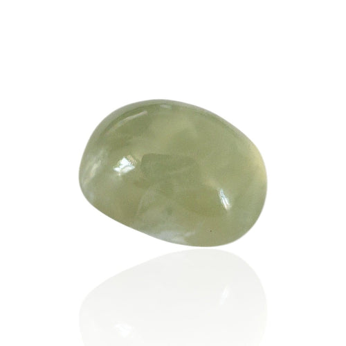 Préhnite - Pierre cabochon ovale mixte vert d’eau 11,225 ct 58 Facettes #26-137-PRCBOV