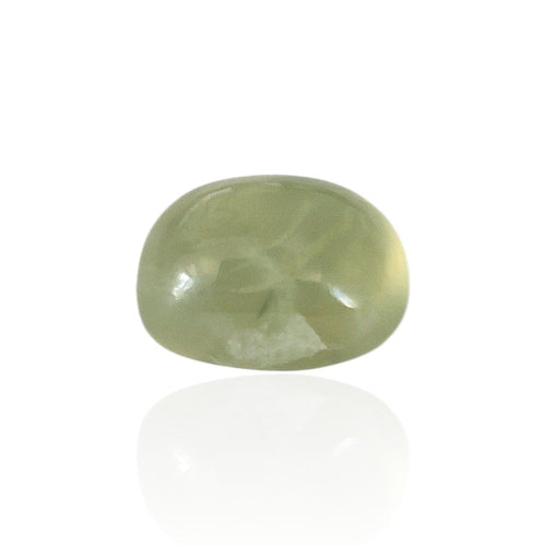 Préhnite - Pierre cabochon ovale mixte vert d’eau 11,225 ct 58 Facettes #26-137-PRCBOV