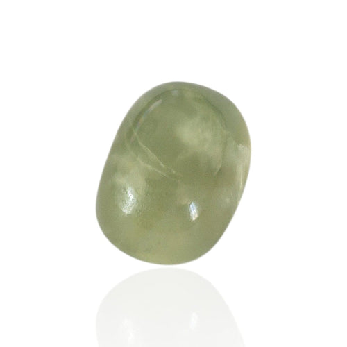 Préhnite - Pierre cabochon ovale mixte vert d’eau 11,225 ct 58 Facettes #26-137-PRCBOV