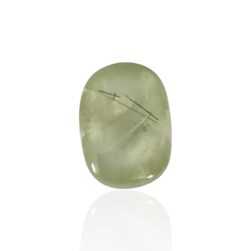 Préhnite - Pierre cabochon ovale mixte vert d’eau 11,225 ct 58 Facettes #26-137-PRCBOV