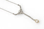 Collier ancien en platine, diamants et perle 58 Facettes 13417