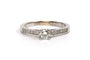 Bague 57 Bague contemporaine en or blanc 18 carats et diamants 58 Facettes 21756