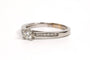Bague 57 Bague contemporaine en or blanc 18 carats et diamants 58 Facettes 21756