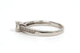 Bague 57 Bague contemporaine en or blanc 18 carats et diamants 58 Facettes 21756