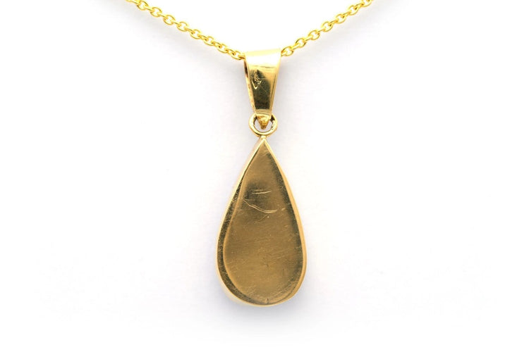 Pendentif Pendentif contemporain en or jaune 18 carats et opale 58 Facettes 17856