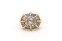 52 Art Déco - Bague en or jaune et blanc 18 carats et diamants 58 Facettes 17664