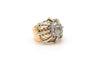 Bague 52 Art Déco - Bague en or jaune et blanc 18 carats et diamants 58 Facettes 17664