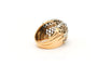 Bague 52 Art Déco - Bague en or jaune et blanc 18 carats et diamants 58 Facettes 17664