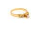 50 Bague contemporaine en or jaune 18 carats et diamants 58 Facettes 18667