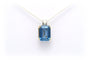 Pendentif Pendentif contemporain en or jaune 18 carats, topaze bleu suisse et diamants 58 Facettes 17864