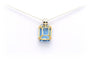 Pendentif Pendentif contemporain en or jaune 18 carats, topaze bleu suisse et diamants 58 Facettes 17864