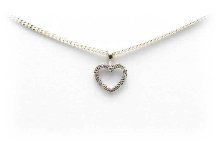 Pendentif Pendentif contemporain en or blanc et diamants 58 Facettes 23045