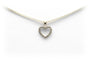 Pendentif Pendentif contemporain en or blanc et diamants 58 Facettes 23045