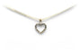 Pendentif Pendentif contemporain en or blanc et diamants 58 Facettes 23045