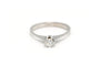 Bague 56 Solitaire années 70 - Bague en or blanc et diamant 58 Facettes 22907
