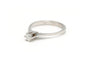 Bague 56 Solitaire années 70 - Bague en or blanc et diamant 58 Facettes 22907