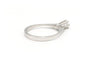 Bague 56 Solitaire années 70 - Bague en or blanc et diamant 58 Facettes 22907