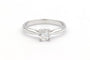 Bague 52 Solitaire contemporain - Bague en or blanc et diamant 58 Facettes 23064