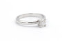 Bague 52 Solitaire contemporain - Bague en or blanc et diamant 58 Facettes 23064