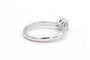 Bague 52 Solitaire contemporain - Bague en or blanc et diamant 58 Facettes 23064