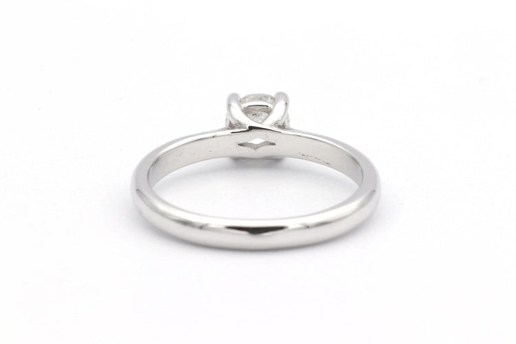 Bague 52 Solitaire contemporain - Bague en or blanc et diamant 58 Facettes 23064