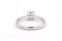 Bague 52 Solitaire contemporain - Bague en or blanc et diamant 58 Facettes 23064