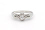 Bague 51 Bague Art déco en or blanc et diamant 58 Facettes 22911