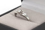 Bague 51 Bague Art déco en or blanc et diamant 58 Facettes 22911