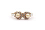 Bague 51 Art Déco - Bague en or jaune et blanc, perles fines et diamants 58 Facettes 18911