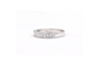 54 Alliance demi-américaine en or blanc 18 carats et diamants princesse 58 Facettes 19364