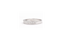 Bague 54 Alliance demi-américaine en or blanc 18 carats et diamants princesse 58 Facettes 19364
