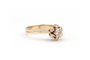 Bague 54 Bague contemporaine en or jaune 18 carats et diamants 0,48 ct 58 Facettes 23065