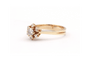 54 Bague contemporaine en or jaune 18 carats et diamants 0,48 ct 58 Facettes 23065
