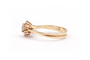 Bague 54 Bague contemporaine en or jaune 18 carats et diamants 0,48 ct 58 Facettes 23065