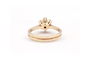 Bague 54 Bague contemporaine en or jaune 18 carats et diamants 0,48 ct 58 Facettes 23065